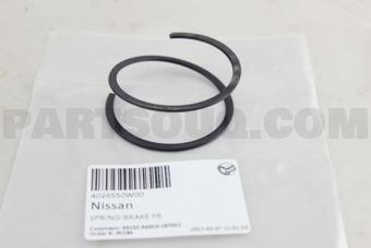 Nissan 4026550W00 SPRING-BRAKE,FREE RUNNING HUB