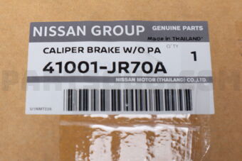 Nissan 41001JR70A CALIPER ASSY-FRONT RH,W/O PADS OR SHIMS