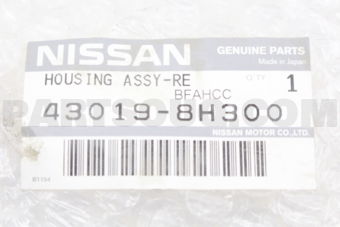 Nissan 430198H300 HOUSING ASSY-REAR AXLE,LH
