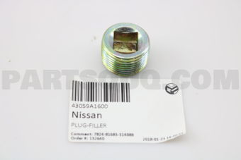 Nissan 43059A1600 PLUG-FILLER