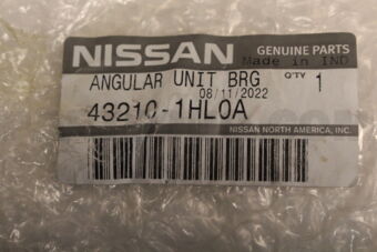 Nissan 432101HL0A BEARING-REAR AXLE,INNER