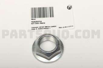 Nissan 4326201P1A NUT-DRIVE PINION