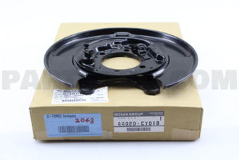 Nissan 44020CY01B PLATE ASSY-BACK REAR BRAKE RH