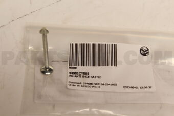 Nissan 44081CY001 PIN-ANTI SHOE RATTLE