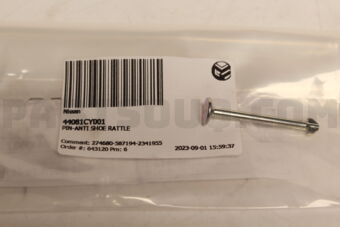 Nissan 44081CY001 PIN-ANTI SHOE RATTLE