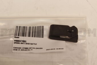Nissan 44083CY001 SPRING-ANTI SHOE RATTLE