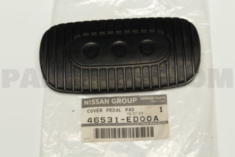 Nissan 46531ED00A PAD-PEDAL