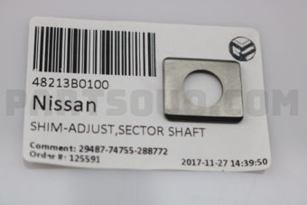 Nissan 48213B0100 SHIM-ADJUST,SECTOR SHAFT