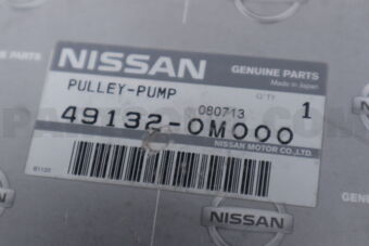 Nissan 491320M000 PULLEY-POWER STEERING PUMP