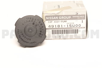 Nissan 4918115U00 CAP ASSY-POWER STEERING RESERVOIR TANK