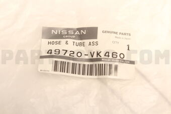 Nissan 49720VK460 HOSE & TUBE ASSY-PRESSURE,POWER STEERING