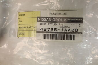 Nissan 497251AA2D HOSE-RETURN P/S