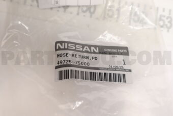 Nissan 497257S000 HOSE-RETURN,POWER STEERING