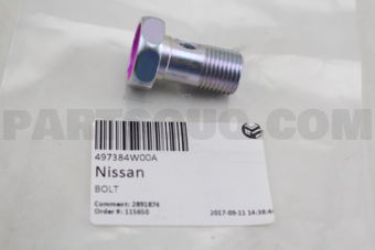 Nissan 497384W00A BOLT