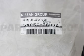 Nissan 5405038U02 BUMPER ASSY-BOUND