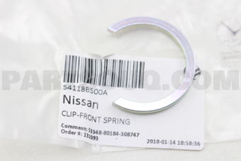Nissan 54118B500A CLIP-FRONT SPRING