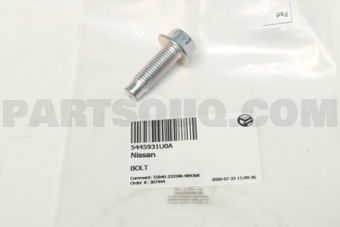 Nissan 5445931U0A BOLT