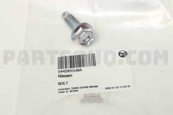 Nissan 5445931U0A BOLT