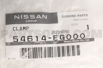 Nissan 54614EG000 CLAMP-STABILIZER