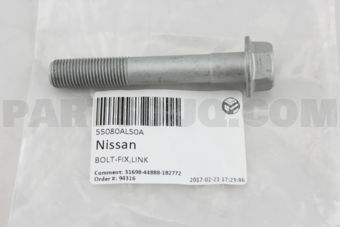 Nissan 55080AL50A BOLT-FIX,LINK