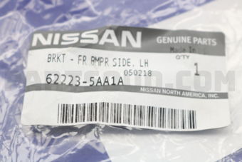 Nissan 622235AA1A BRACKET FRONT BUMPER SIDE,LH