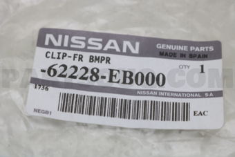 Nissan 62228EB000 CLIP