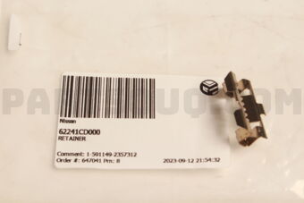 Nissan 62241CD000 RETAINER