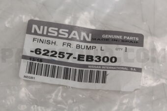 Nissan 62257EB300 FINISHER-FRONT BUMPER FASCIA,LH