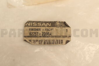 Nissan 62257ZQ00A FINISHER-FRONT BUMPER FASCIA,LH