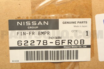 Nissan 622786FR0B FIN-FR BMPR
