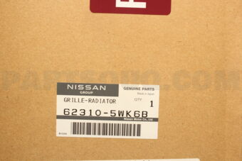 Nissan 623105WK6B GRILLE-RADIATOR