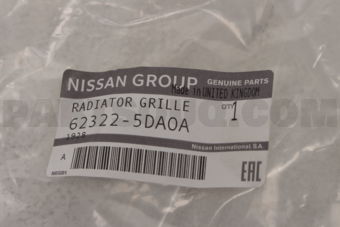 Nissan 623225DA0A RADIATOR GRILLE