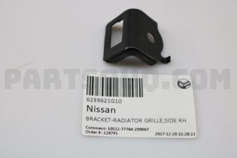 Nissan 6239621G10 BRACKET-RADIATOR GRILLE,SIDE RH