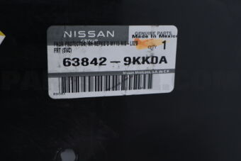 Nissan 638429KK0A PROTECTOR-FRONT FENDER,RH