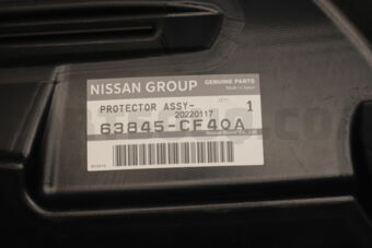 Nissan 63845CF40A PROTECTOR ASSY