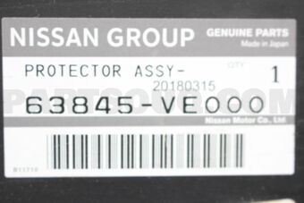 Nissan 63845VE000 PROTECTOR ASSY