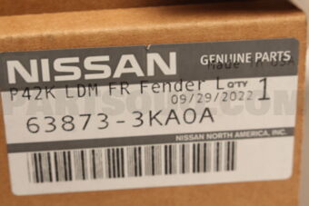 Nissan 638733KA0A MOULDING