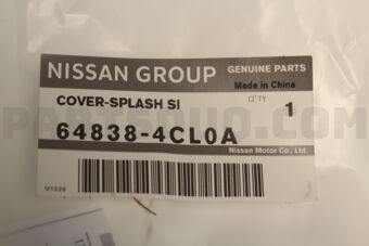 Nissan 648384CL0A COVER SPLASH SI