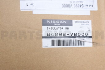 Nissan 64896VB000 INSULATOR-HOODLEDGE,RH