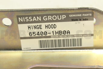 Nissan 654001HB0A HINGE ASSY-HOOD,RH