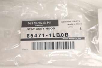 Nissan 654711LB0B ENSEMBLE SUPPORT DE CAPOT GAUCHE