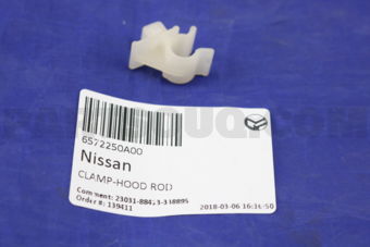 Nissan 6572250A00 CLAMP-HOOD ROD