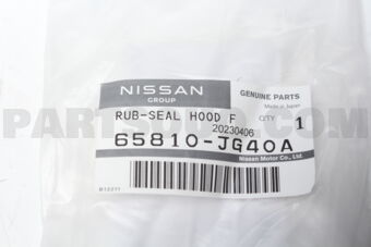 Nissan 65810JG40A SEAL-HOOD