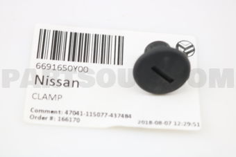 Nissan 6691650Y00 CLAMP