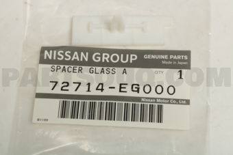 Nissan 72714EG000 SPACER-GLASS,A