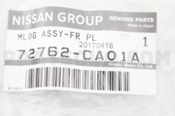 Nissan 72762CA01A MOLD-WDW SIDE R