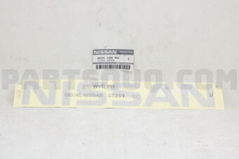 Nissan 73164EA00A LABEL-AIR DAM