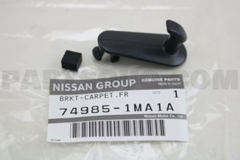Nissan 749851MA1A BRACKET-CARPET,FRONT RH