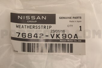 Nissan 76842VK90A WEATHERSTRIP-ROOF DRIP,RH