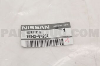 Nissan 76843VN20A WEATHERSTRIP-ROOF DRIP,LH